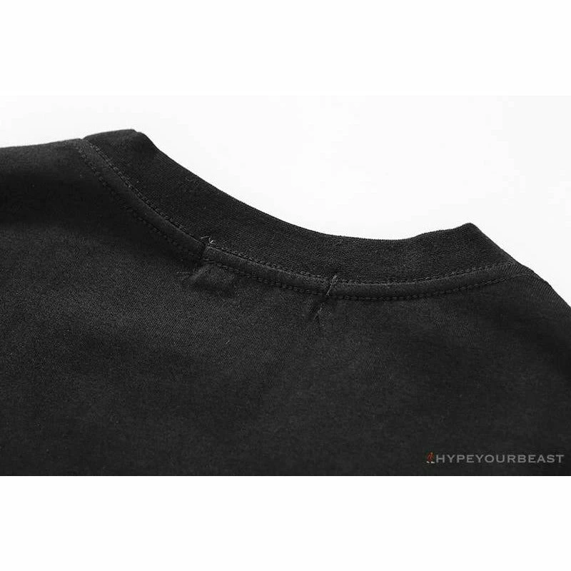 Clothes BAPE Classic Embroidered Logo Ape Head Tee Shirt ‘BLACK’