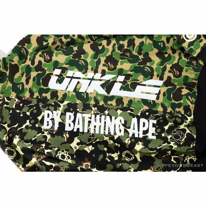 BAPE X UNKLE Camouflage Green Belt Ear Hoodie Clothes