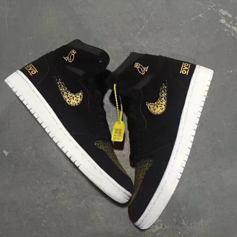 Air Jordan 1 High ‘OVO Gold / Black’